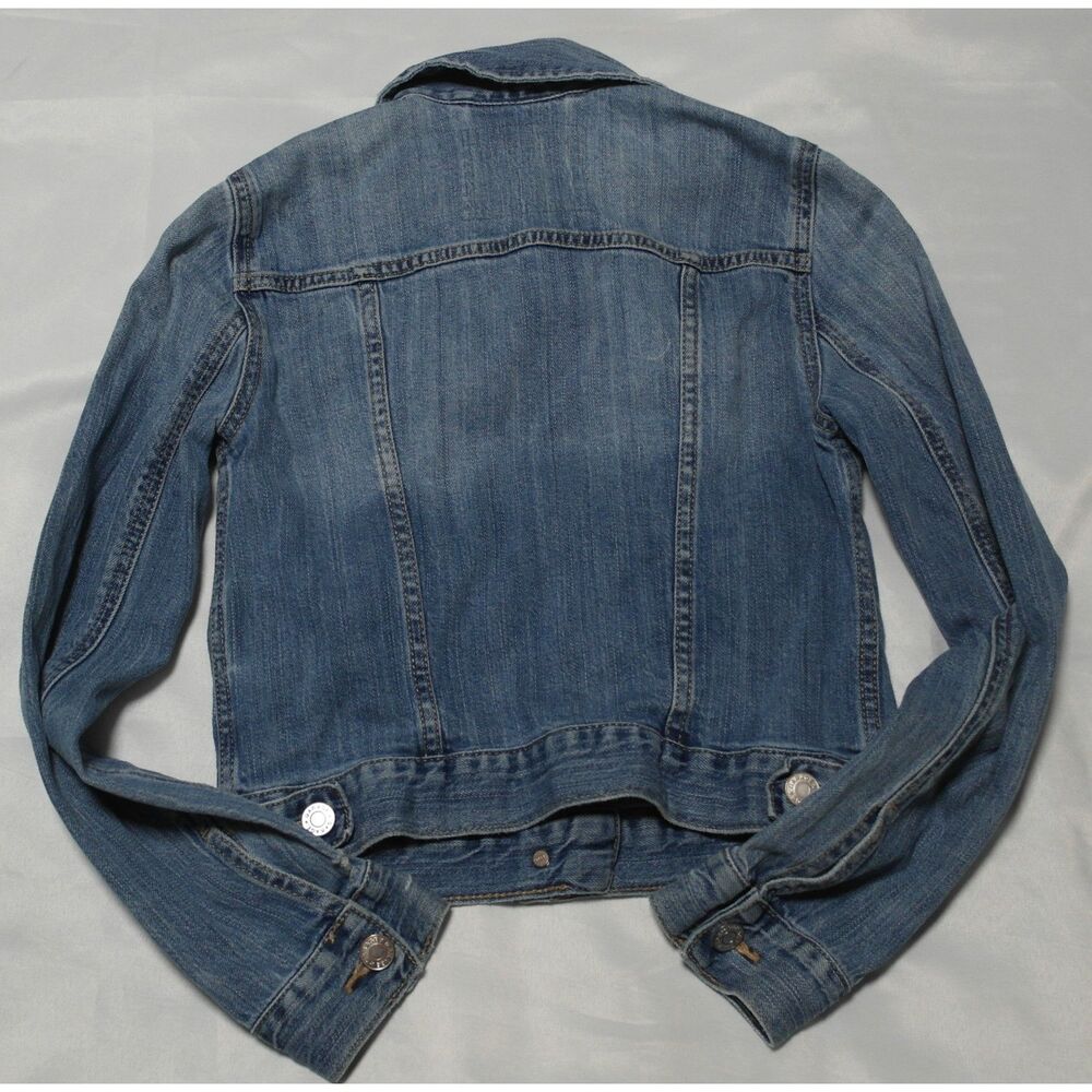 Garage Womens Denim Jacket Button Front Size XS/TP - Picture 2 of 6